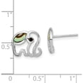 thumbnail image 2 of Sterling Silver Rh-Plated Abalone Elephant Post Earrings (10.7 X 11.75) Made In Thailand qe16506, 2 of 5