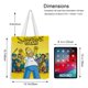 thumbnail image 5 of The Simpsons Bolso de tela con estampado de lienzo para mujer, bolsa de compras reutilizable y estética, con cremallera interior, regalo para mujer,38*45cm., 5 of 6