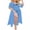 Light Blue, variant on Womens Plus Size Swimsuit Cover Up Deep V Neck Bathing Suit Swimwear Bikini Coverup Long Split Kaftan Kimono Dress