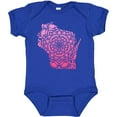 thumbnail image 3 of Inktastic Wisconsin Silhouette Mandala Boys or Girls Baby Bodysuit, 3 of 5