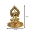 thumbnail image 3 of GoldGiftIdeas Oxidized Gold Plated Ganesha Diya for Gift, Housewarming Return Gifts, Decorative Diya for Pooja, Indian Pooja Items for Home (Pack of 5), 3 of 4