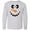 AC-Heather Grey, variant on Inktastic Cute Smiling Snowman Face with Carrot Nose Long Sleeve Youth T-Shirt