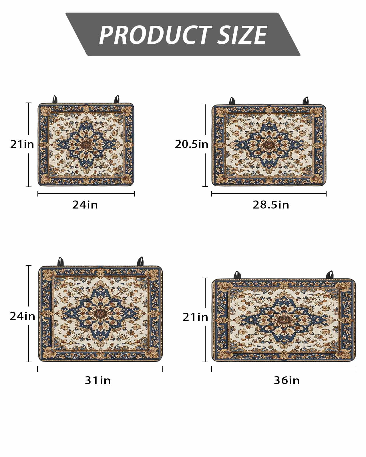 Stove Top Covers for Electric Stove, Boho Ethnic Glass Stovetop Cover Protector, Vintage Bohemian Traditional Floral Classic Induction Cooktop Protector Oven Mat for Kitchen Countertop 24"x21"