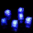thumbnail image 2 of TIELUTT Party Decorative LED Ice Cubes Light MultiColor Liquid Sensor Bar Party Ice Cubes Stones Ice Trays Silicone Kitchen Tray Ice Storage Trays for Freezer Crushed Ice Tray, 2 of 2