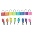 thumbnail image 4 of HILABEE gamchiano 8x Key Lock Mini Padlock with Key Home & School Essentials for Luggage Style1, 4 of 9