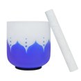 thumbnail image 1 of Cuenco De Cristal Cuenco de canto de cristal de loto azul Cuenco de canto esmerilado despresurizado (seis) Ehuebsd Para Estrenar, 1 of 8