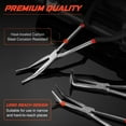 thumbnail image 4 of 3Pcs 11 Inch Needle Nose Pliers Set 25° Bent Nose Pliers 45° Bent Nose Pliers 90° Bent Nose Pliers for Hardware Bending, 4 of 6