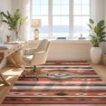 thumbnail image 3 of Design&I 5'x7' Ultra Soft Area Rug, Assorted Door Boho Southwestern Stripe Vintage Bands Mongolian None Fluffy Washable Non Shedding for Bedroom Living Room Home Office, 3 of 7