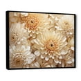 thumbnail image 2 of Designart "Ethereal Whiteness: Magical White Chrysanthemums I" Chrysanthemums Floater Framed Canvas Prints, 2 of 5