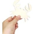 thumbnail image 2 of 40 Pack Wood Ocean Sea Animal Cutouts Unfinished Wooden Sea Animals Paint Crafts Wooden Ocean Sea Animal Hanging Ornaments DIY Sea Animal Craft Gift Tags for Home Party Decoration, 2 of 5