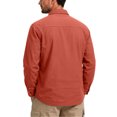 thumbnail image 6 of Long Sleeve Cargo Shirts for Men Cooling Breathable Lightweight Button Down Lapel Collar UPF 50 Sun Protection Multi Pocket Tactical Outdoor Work Tops Fishing Hiking, 6 of 7