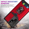 thumbnail image 5 of for Samsung Galaxy S22 Ultra (Not S22) Sliding Window Case with Card Holders, Cover with Slide Camera Protection Built-in Magnetic Kickstand Case for Samsung Galaxy S22 Ultra TC Purple, 5 of 7