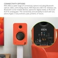 thumbnail image 5 of Kanto REN MO Bluetooth Powered Bookshelf Speakers - Matte Orange Pair with a Kanto SUB8VMB Sealed Powered 8" Subwoofer - Vinyl Black (2024), 5 of 9