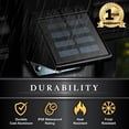 thumbnail image 5 of Classy Caps Black Aluminum Solar Deck and Wall Light Set of 2, 5 of 8