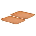 thumbnail image 1 of Unique Bargains Plastic Fast Food Serving Tray, 15' x 10.6' Reusable Cafeteria Serving Tray Orange 2Pack, 1 of 6