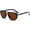 Black/Brown, variant on Retro Square Pilot Sunglasses Women Men 70s Vintage Trendy Double Bridge Sun Glasses Plastic Frame