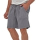 thumbnail image 4 of pstuiky Pantalones cortos para hombre, Pantalones cortos de entrenamiento casuales y cómodos para hombre con bolsillos con cordón elástico Pantalones cortos de baloncesto, 4 of 9
