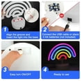 thumbnail image 4 of Neon Sign LED, Rainbow Sign Night Light, Decorative LED Desk Lamp for Room Festival Party, USB Battery Operated, Multicolor, 4 of 6