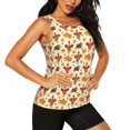 thumbnail image 2 of Balery Thanksgiving Turkeys Camiseta sin mangas estampada ligera para mujer, tops de entrenamiento sin mangas, camisetas de yoga transpirables de secado rápido.-Large, 2 of 7