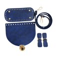 thumbnail image 3 of Abbracc PU Leather Bag Knitting Set DIY Bag Making Kit for Home Professional Enthusiasts Blue, 3 of 9