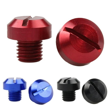

Mirror Hole Plugs | 2 Pcs CNC Aluminum Blanking Plugs Screws | M10x1.25 Rear View Mirror Hole Plugs Right Left Screws Rust-Proof