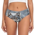 thumbnail image 1 of Fotbe Majestic Snowy Wolf Calzones Estampados para Mujer – Ropa Interior de Algodón, Cómoda, Suave y Elástica-Medium, 1 of 6