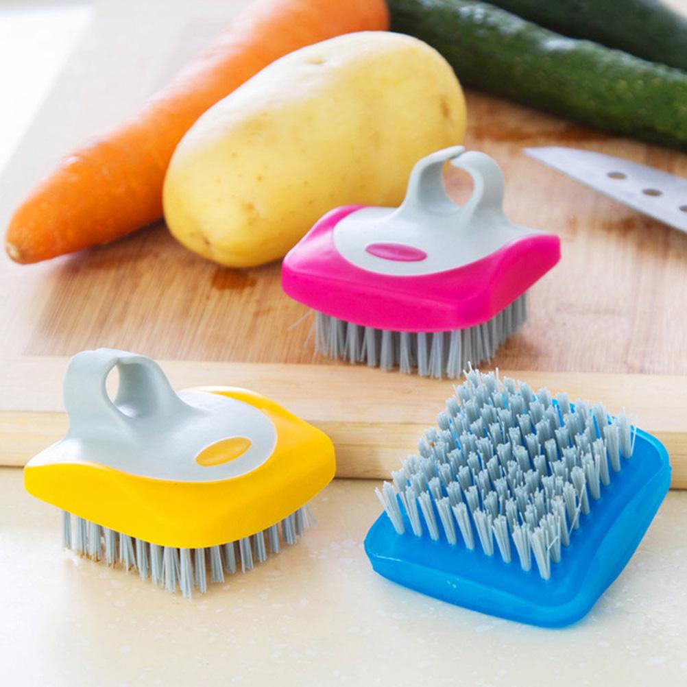 Vegetable Brush Set, Potato Scrubber Brush, Vegetable Brush Scrubber for  Food, Carrots Pattern Flexible Bendable Cleaning Tools for