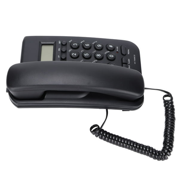 Dial Corded Phone, Hotel Phone Wear Resistance Wall Mounted Semi Hands Free For Hotel For Office For Home