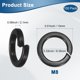 thumbnail image 3 of Uxcell 100-Pack Arandela de Bloqueo de Resorte, Gasket Elástico de Acero Inoxidable M8 con Recubrimiento Negro Electrochapado, 3 of 6