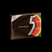 5 Sugar-Free Watermelon Prism Flavor Gum, 15 Pieces, 3 Count