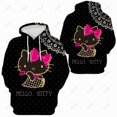 thumbnail image 2 of Hello Kitty Chandails à Capuchon Imprimés Chandails en Molleton d'Hiver pour Femmes à Manches Longues, Veste à Capuche Oversize de Loisirs, Pullovers à Poches pour Dames HOEMLIN, 2 of 6