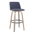 thumbnail image 4 of Toriano 30" Fixed-Height Bar Stool, Bar Chairs, Swivel Bar Stools, Bar Stools Set of 2, 4 of 6