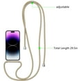 thumbnail image 3 of Clear Case for iPhone 14 Pro, iPhone 14 Pro Case with Adjustable Neck Lanyard Strap,Soft Slim TPU Shockproof Protective Cover for iPhone 14 Pro 6.1 inch-Khaki, 3 of 12