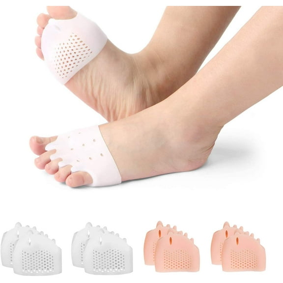 (8PCS) Ball of Foot Cushions, Metatarsal Pads/Cushion,Bunion Corrector,Forefoot Cushions Best for Metatarsal Pain & Diabetic Feet,Bunion/Forefoot Pain Relief - for Men & Women.