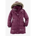 thumbnail image 3 of Woman Within Plus Size Heathered Down Puffer Coat, 3 of 5