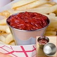 thumbnail image 5 of 2.5oz Stainless Steel Condiment Containers with Silicone Lids, Condiment Cups, Leakproof Reusable Sauce Container Small Dipping Sauce Cups for Lunch Box Picnic Travel, 5 of 8