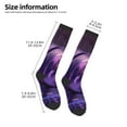 thumbnail image 2 of Yiaed Purple Hippo In Water Print Great elasticity Adult Stockings Sports socks for Men and Women, 2 of 6