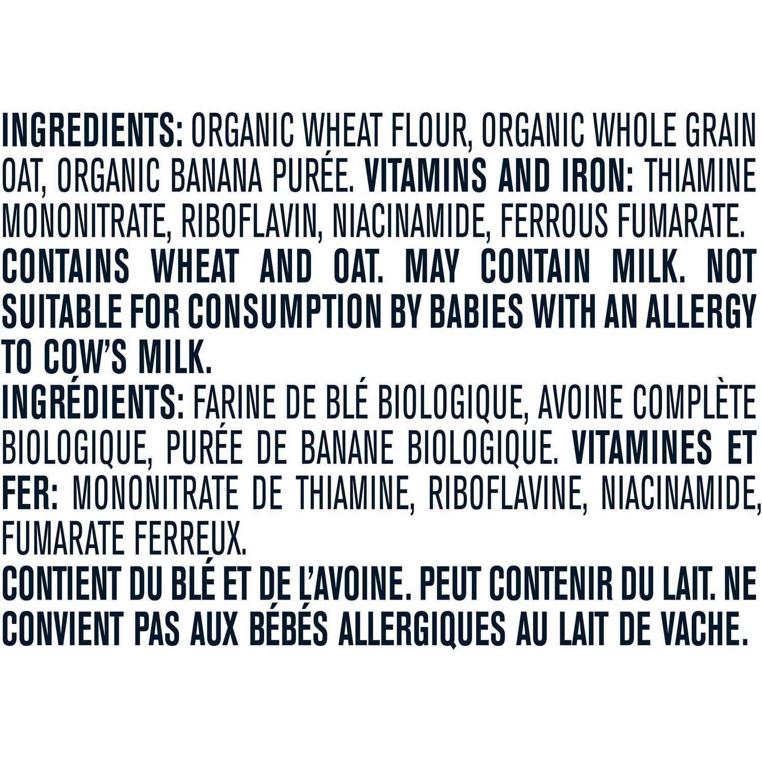 GERBER® Organic Wheat & Wholegrain Oat Banana, Baby Cereal 208 g, 208 GR