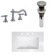 thumbnail image 1 of American Imaginations 24-in. W 3H8-in. Ceramic Top Set In White Color - Overflow Drain Incl. AI-33273, 1 of 9