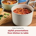 thumbnail image 6 of KitchenAid Hard-Anodized 10 Pcs Ceramic Induction Cookware Set, Dishwasher Safe and Oven Safe to 500°F, Porcelain White, 6 of 13
