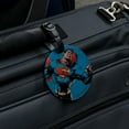 thumbnail image 5 of Superman Character Round Leather Luggage Card Suitcase Carry-On ID Tag, 5 of 6