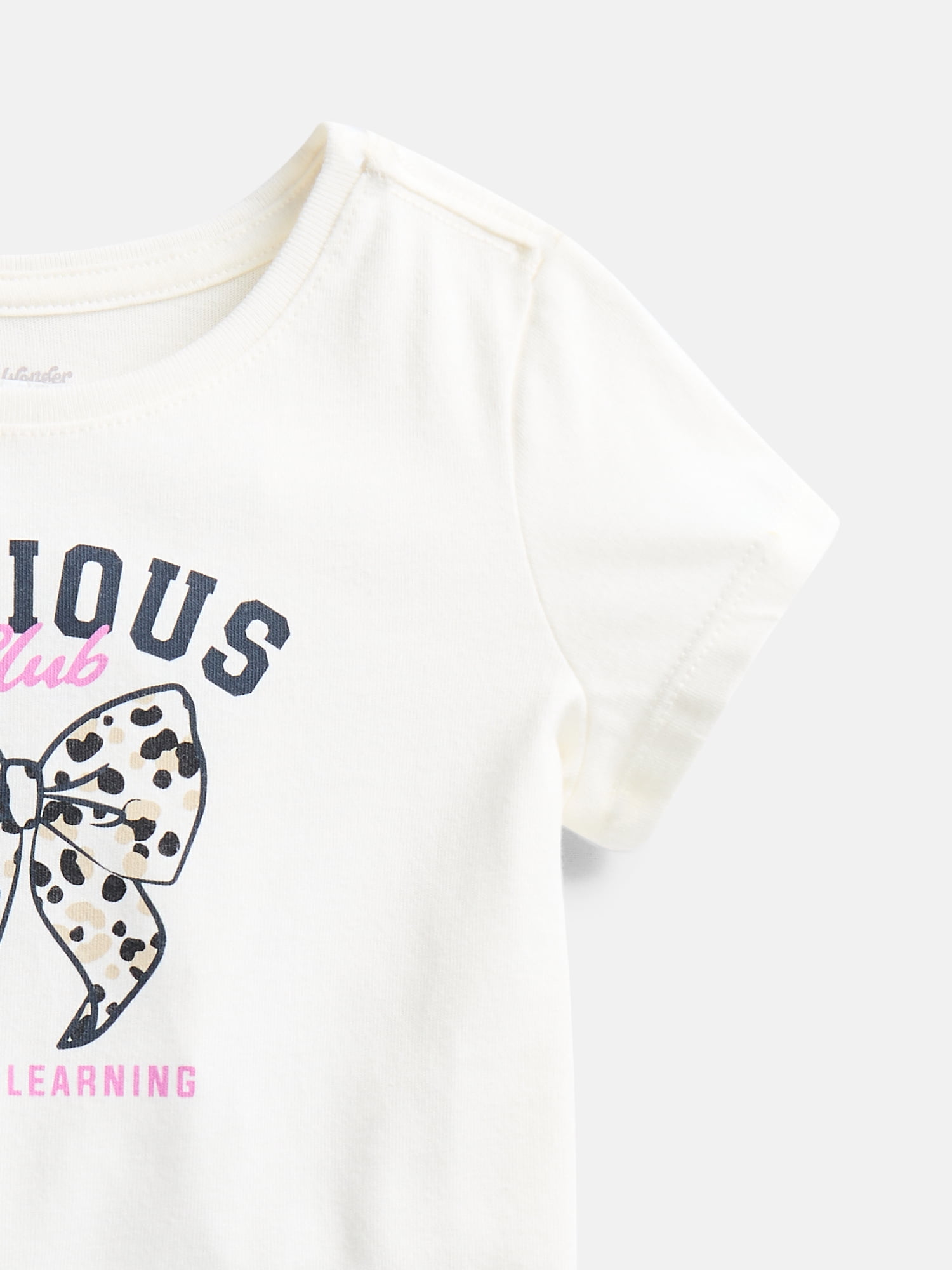 Wonder Nation Toddler Girls' Graphic Tee with Short Sleeves, Sizes 18M-5T