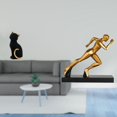 thumbnail image 2 of Figura de escritorio,Estatua de gato,linda estantería,escritorio,decoración del hogar,Estatua del corredor,Estatua de corredor Escultura de arte abstracto Figura,Estatua de personaje para, 2 of 8