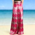 thumbnail image 5 of TaTaai Womens Casual Printed Jumpsuit Sleeveless Stretch Drawstring Waist Elastic Wide Leg Romper for Summer Vacation 1-Pack Gift, 5 of 5