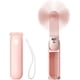 thumbnail image 1 of Handheld Mini Fan, 3 IN 1 USB Rechargeable Portable Fan [12-19 Working Hours] with Power Bank, Flashlight, Pocket Design for Travel/Summer/Concerts/Lash, Gifts for Women (Pink), 1 of 5