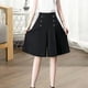 thumbnail image 2 of Culottes recortados para mujer, culottes sueltos de cinco puntos, pantalones de pierna ancha transpirables de moda, cómodos, pantalones hasta la , negro XL XL negro Salvador Culottes recortados, 2 of 10