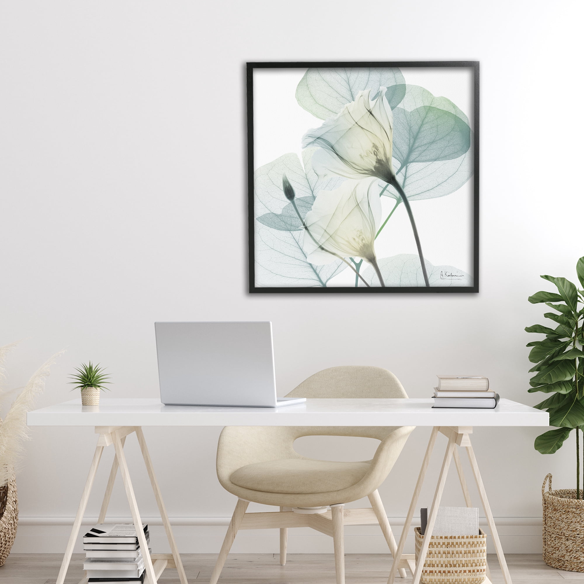 Stupell Industries Divine Fate Petals Black Framed Giclee Art, design by Albert Koetsier