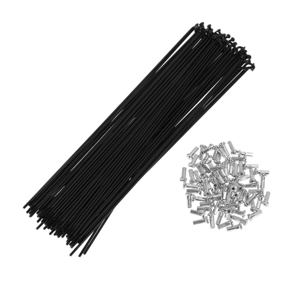 72 Set 14G Bicycle Spoke 215mm Bike Wheel Spoke Carbon Steel Black