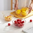 thumbnail image 4 of Juego de platos de vidrio transparente para el hogar, plato de fruta de lujo de Phnom Penh, cuenco de ensalada de cristal, 4 of 5