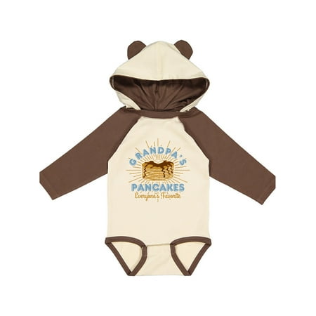 

Inktastic Grandpa s Pancakes Gift Baby Boy or Baby Girl Long Sleeve Bodysuit